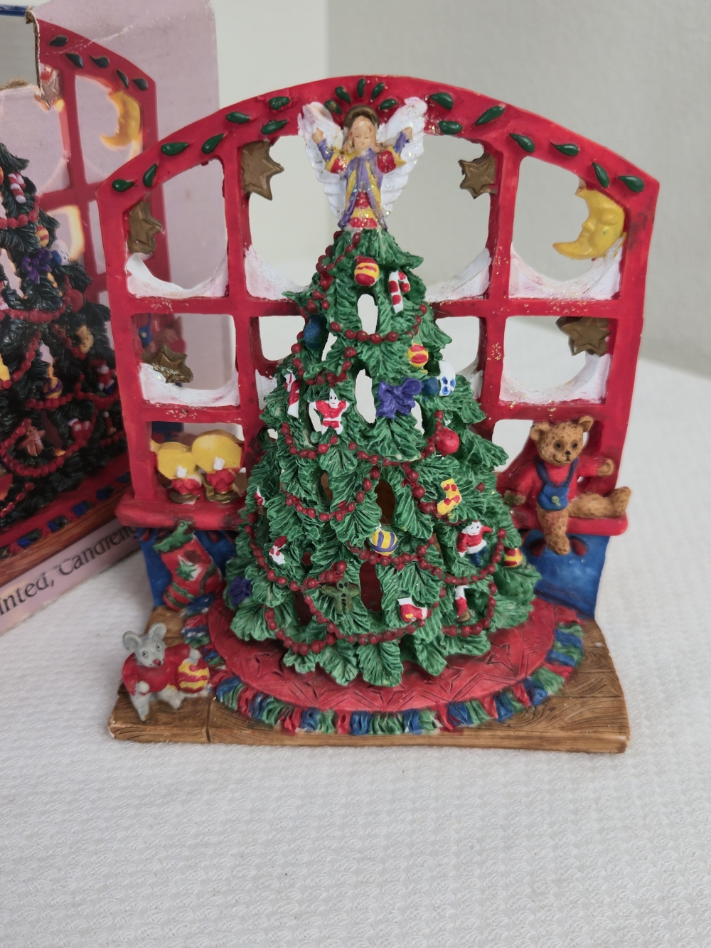 Vintage 1995 Holiday Workshop Christmas Follies Candle Holder